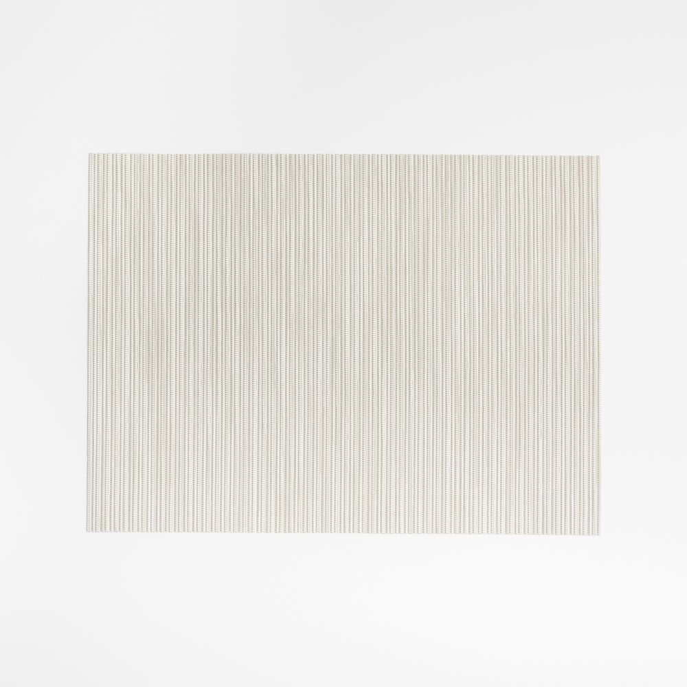Chilewich Ridge Rectangular Neutral Vinyl Placemat