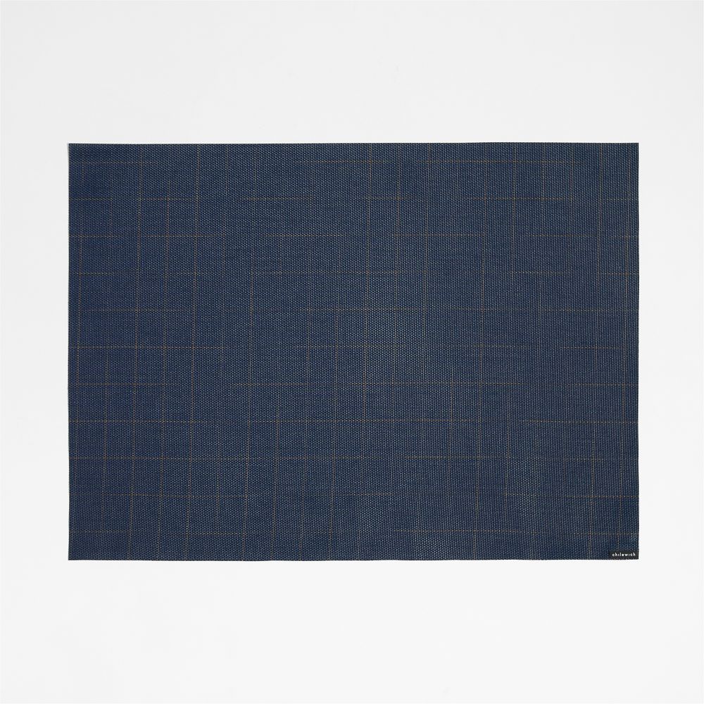 Chilewich Chase Rectangle Deep Indigo Placemat