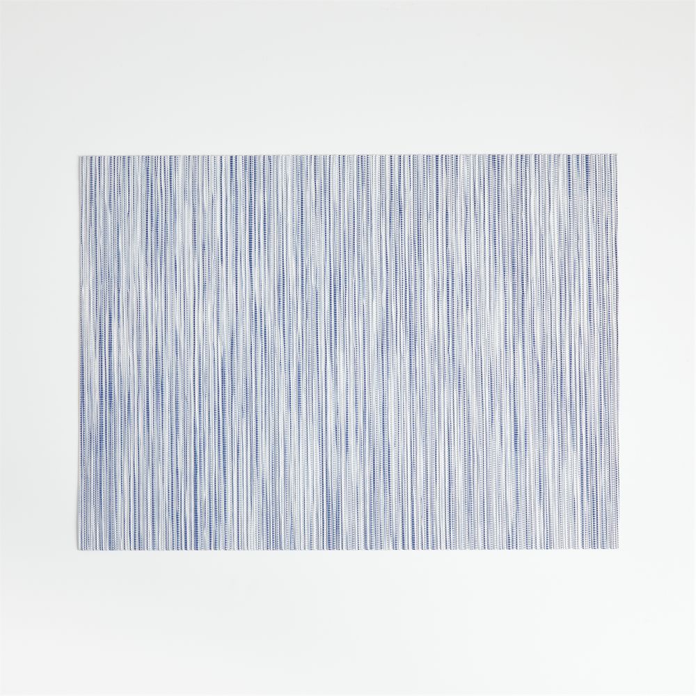 Chilewich Ridge Rectangular Blue Vinyl Placemat