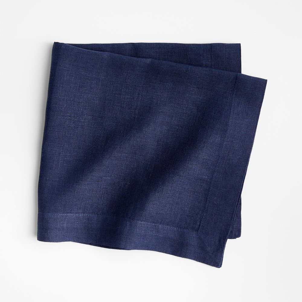 Marin Deep Indigo European Linen Napkin