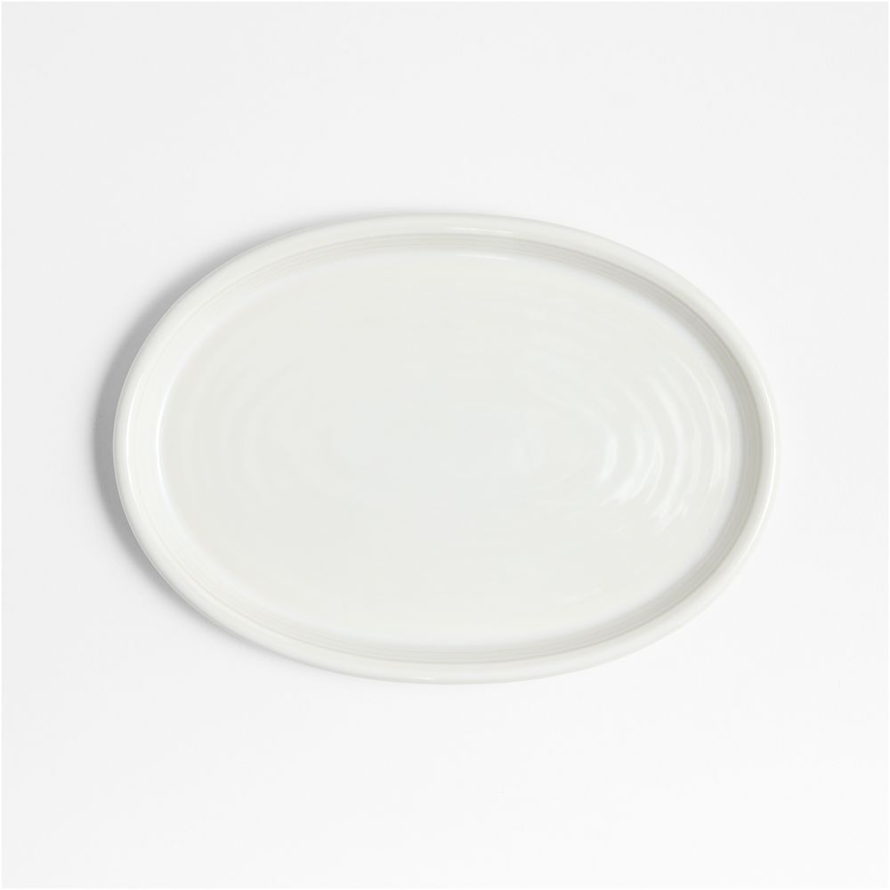 Farmhouse White Sandwich Plate