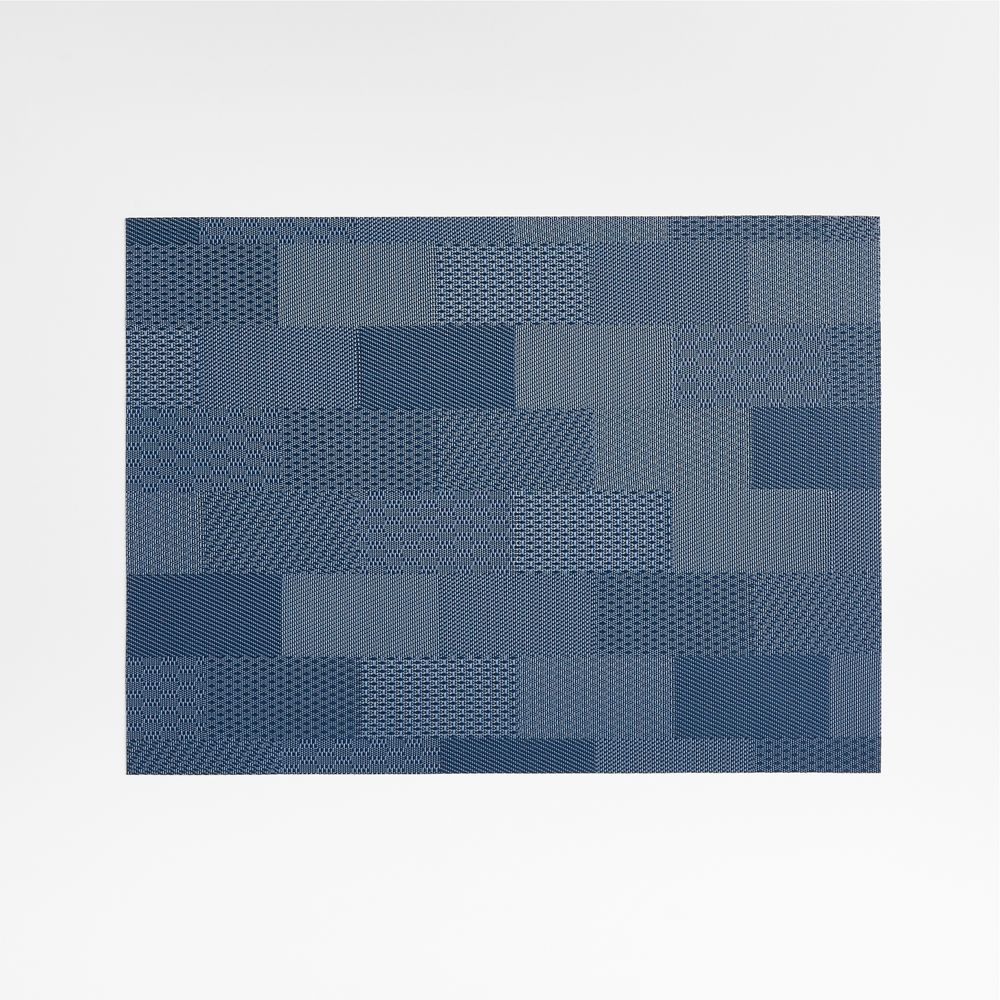 Chilewich Patch Rectangular Navy Vinyl Placemat