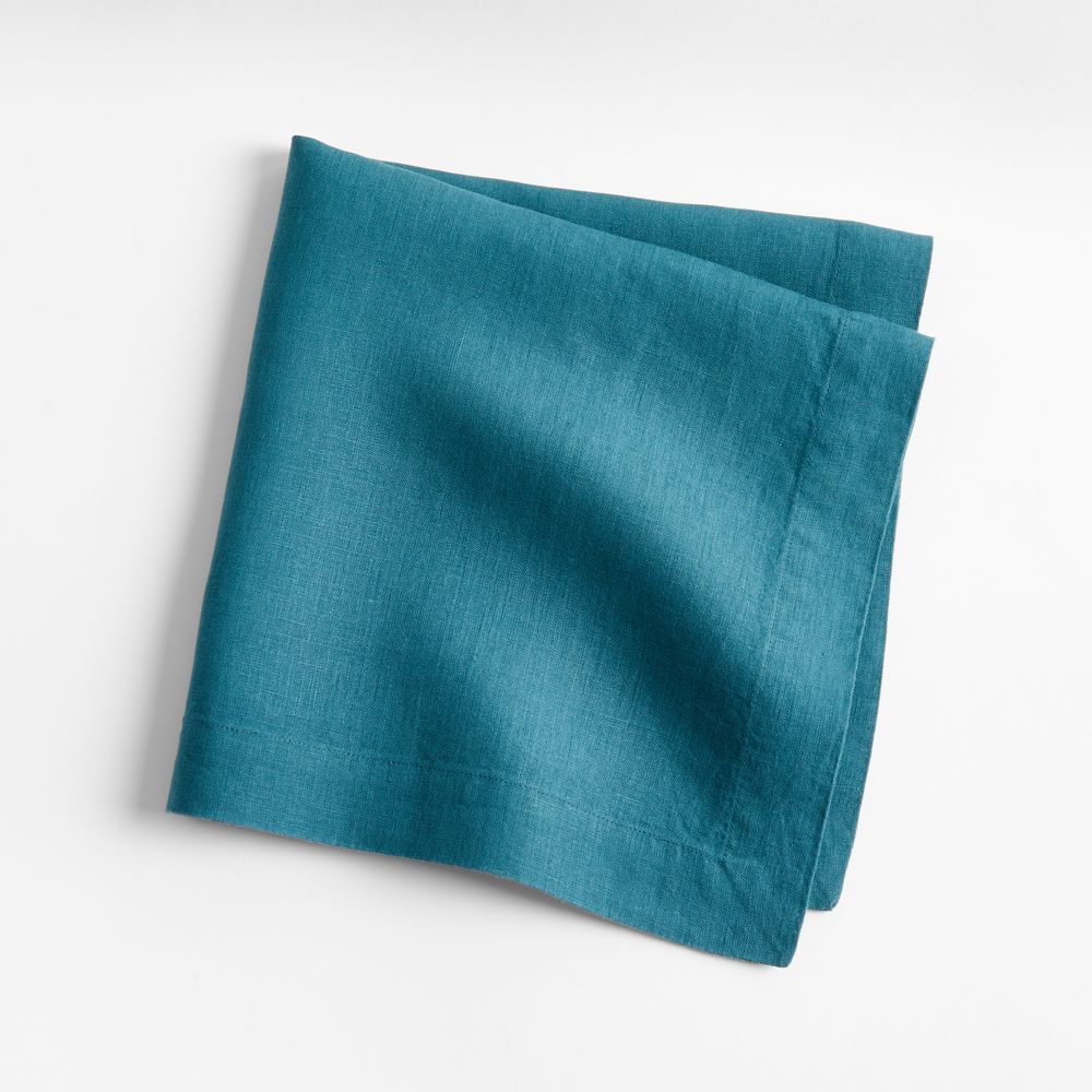 Marin Sea Blue European Linen Napkin