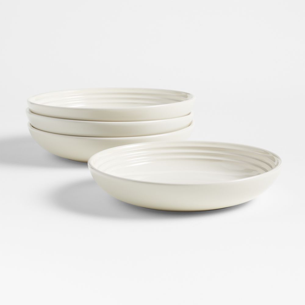 Le Creuset Cream Pasta Bowls, Set of 4