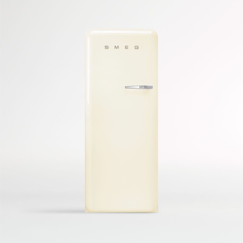 SMEG FAB 28 Full-Size Cream Left-Hinge Refrigerator