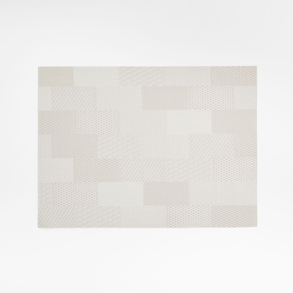 Chilewich Patch Rectangular Cream Vinyl Placemat