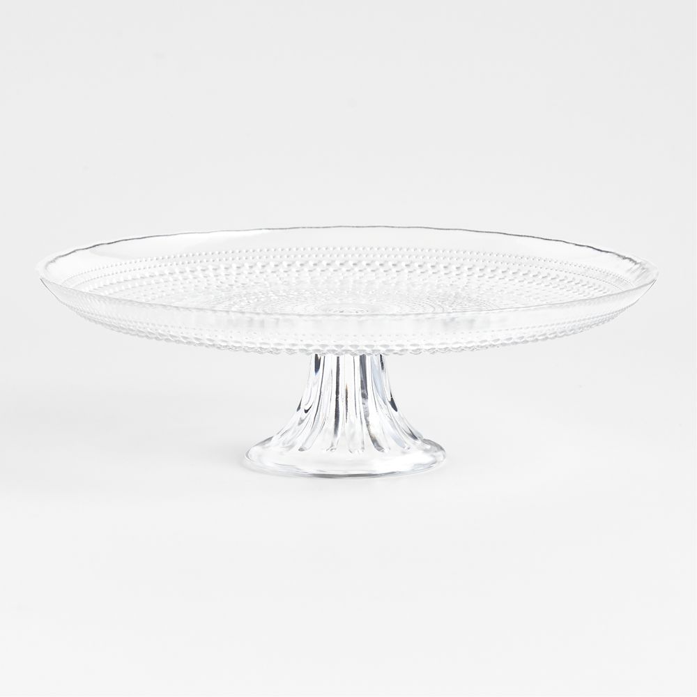 Alma Clear Glass Cake Stand