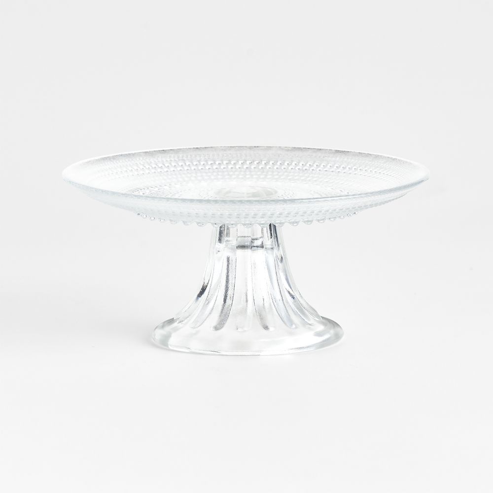 Alma Clear Glass Mini Cake Stand