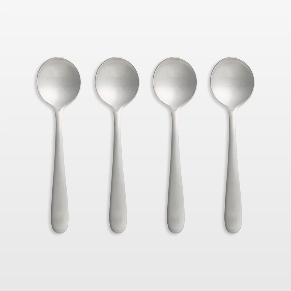 Fusion Satin Soup Spoons, Set of 4