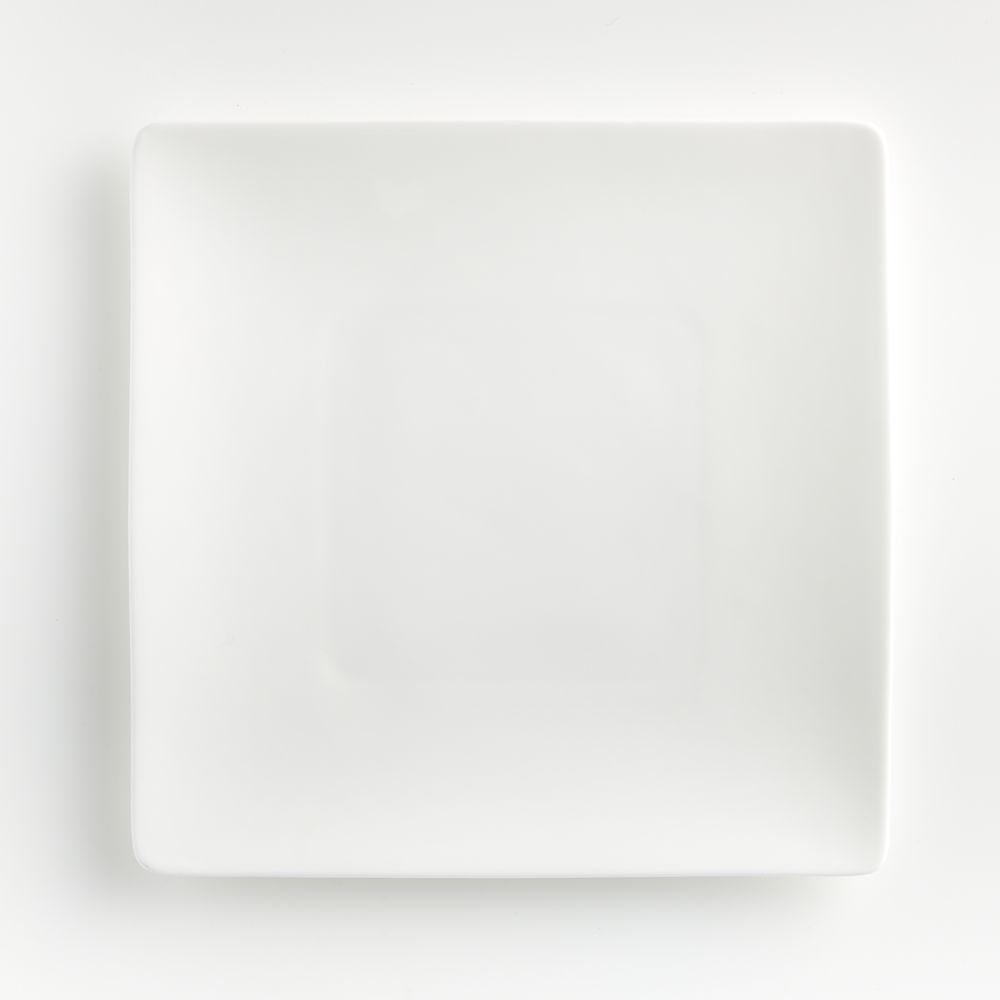 Bennett White Bone China Square Dinner Plate