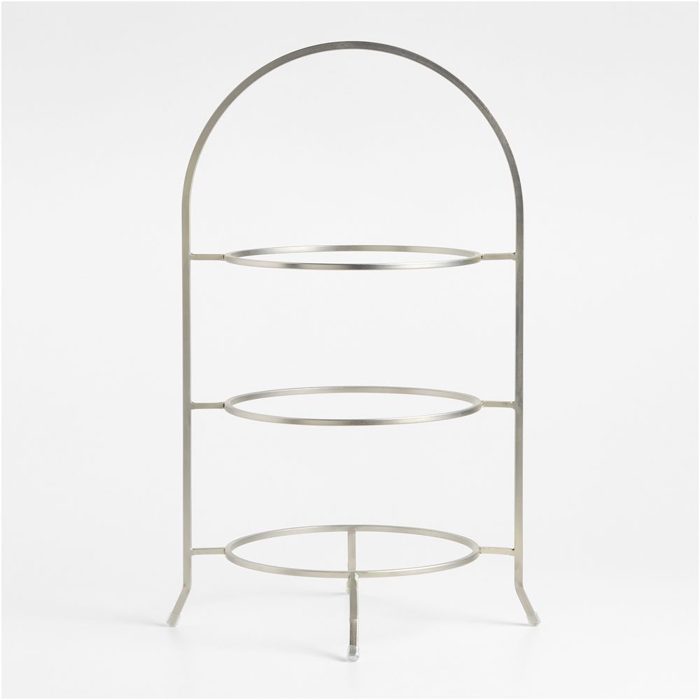 Cambridge Satin Nickel 3-Tier Stand