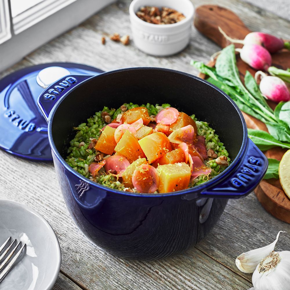 Alternative view of Staub Dark Blue 1.5-Qt. Petite French Oven