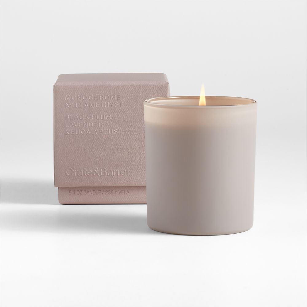 Monochrome No. 12 Amethyst Scent Collection- Black Plum, Lavender and Eucalyptus