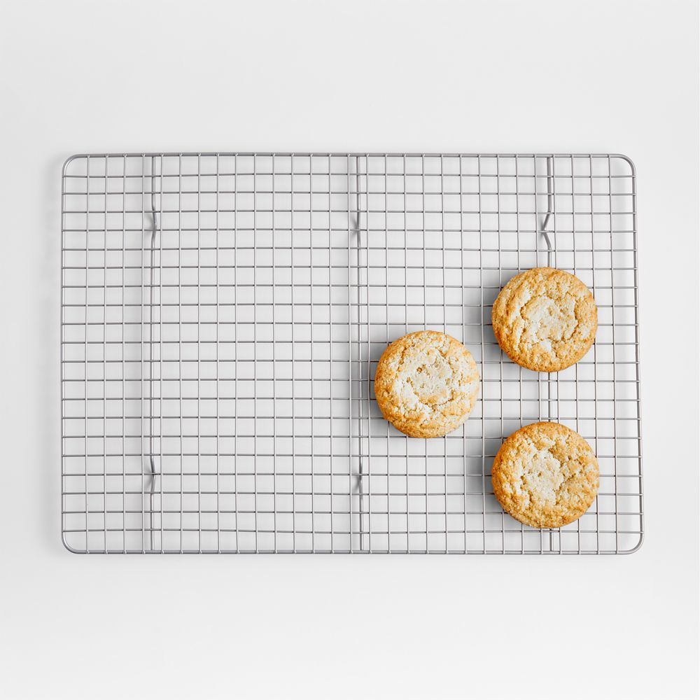 Crate & Barrel Silver Half Sheet Cooling Rack