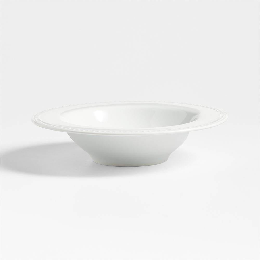 Staccato White Porcelain Pasta Bowl