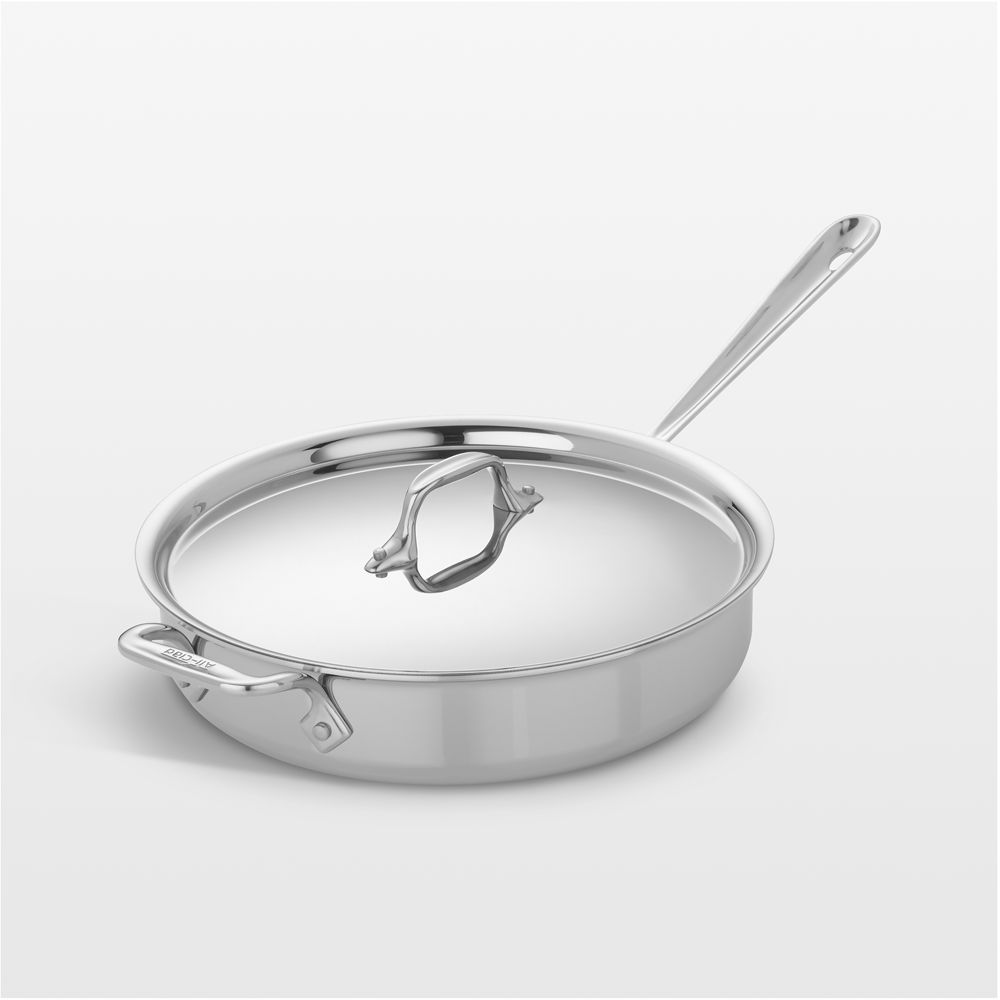 All-Clad D3 Stainless Steel 3-Qt. Saute Pan with Lid