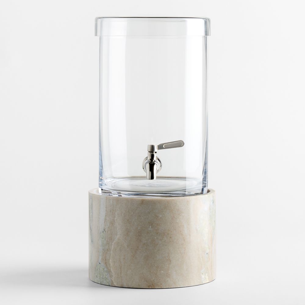 1.5-Gallon Cold Drink Dispenser with Tuscan Marble Stand