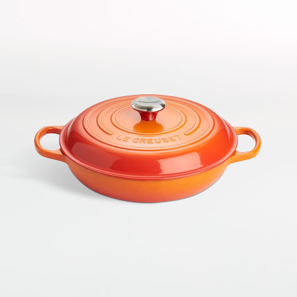 Le Creuset Signature Flame Enameled Cast Iron Braisers