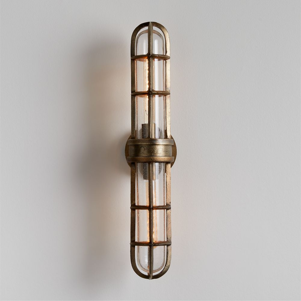 Boathouse Metal Cage Wall Sconce by Leanne Ford