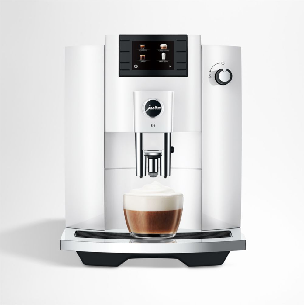 JURA E6 Piano White Espresso Machine
