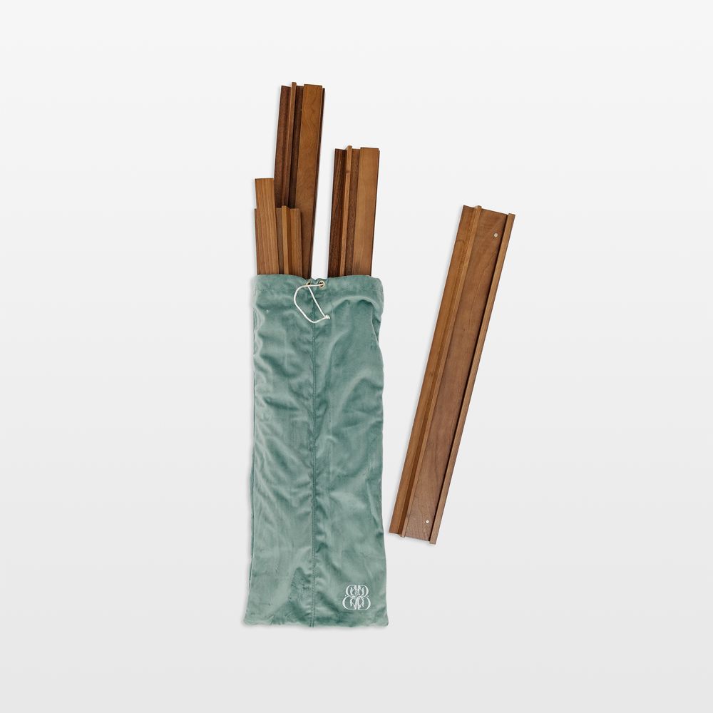 Bam Bird Boutique Walnut Wood Mahjong Racks