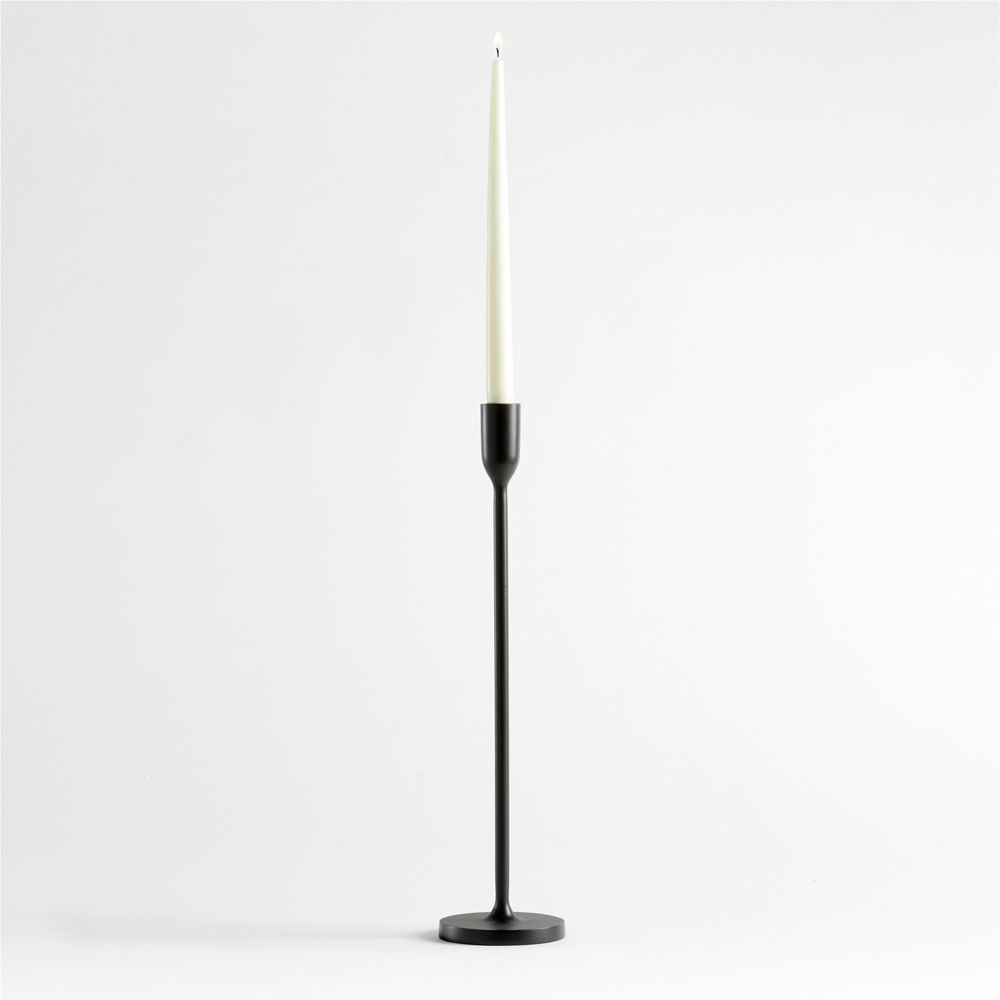 Megs Black Taper Candle Holders by Leanne Ford