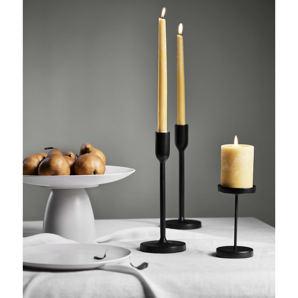 Megs Black Taper Candle Holders by Leanne Ford- Image 2
