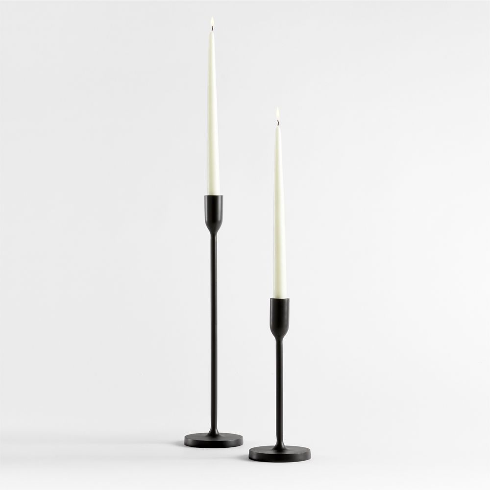 Megs Black Taper Candle Holders by Leanne Ford- Image 3
