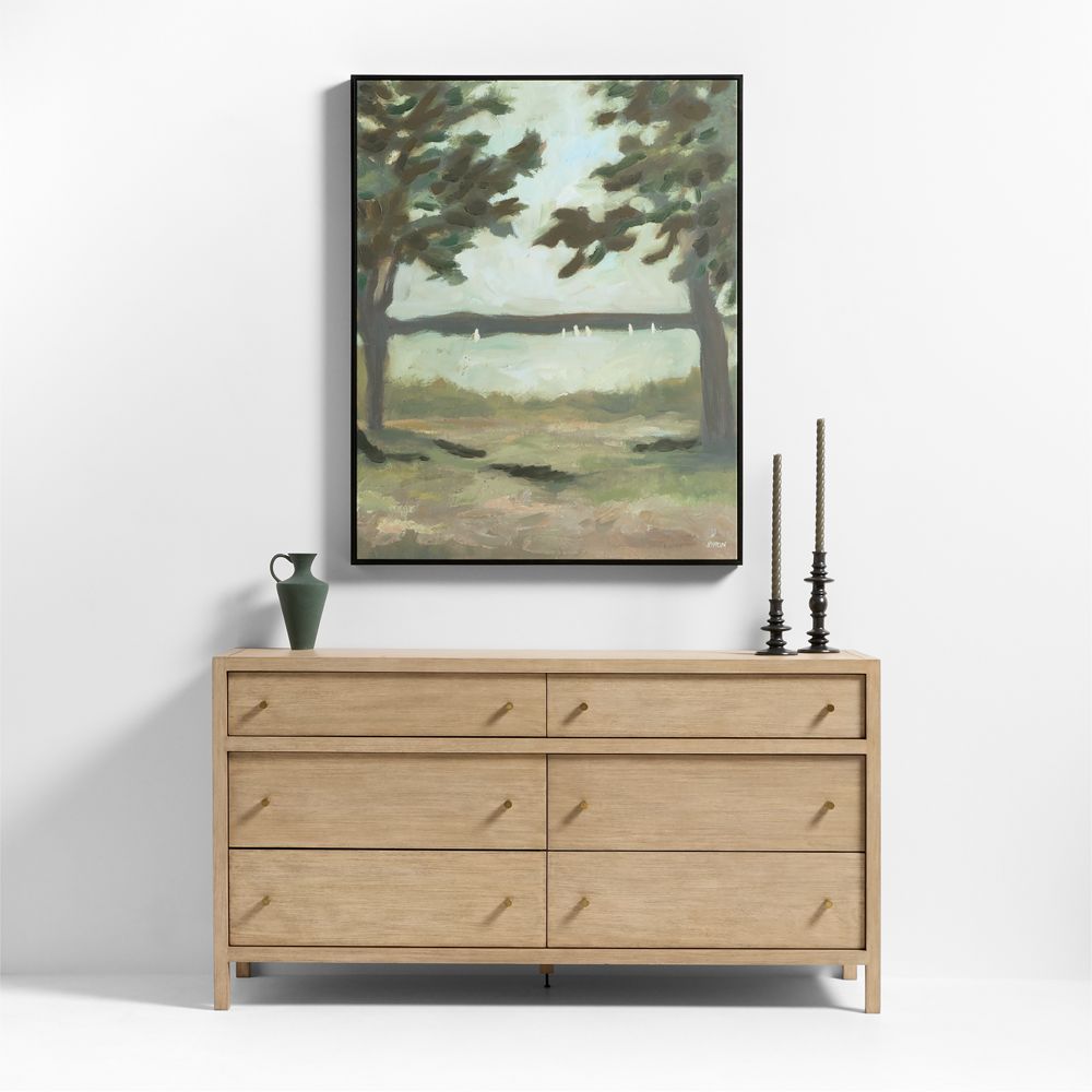 "A Memory" by Sadie Byron 40"x50" Framed Wall Art Print