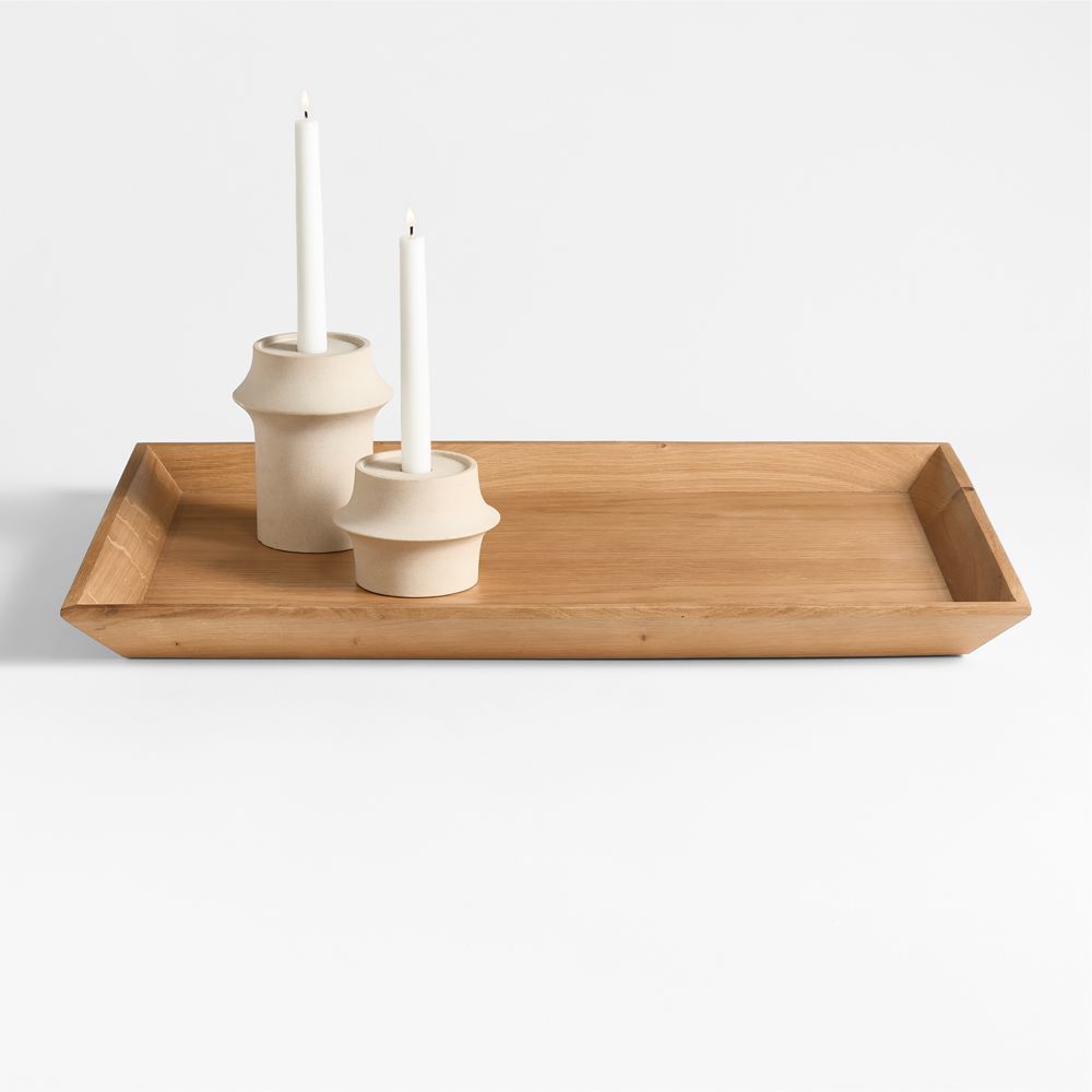 Memento Small Natural Oak Wood Tray
