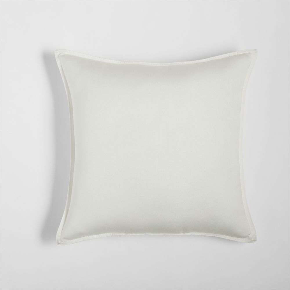 Sunbrella White Sand 20"x20" Outdoor Pillow