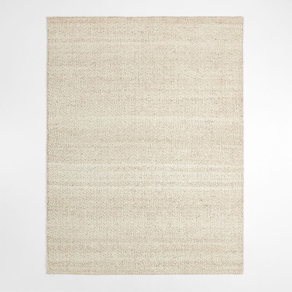 Big Sur Wool Handwoven Light Beige Area Rug