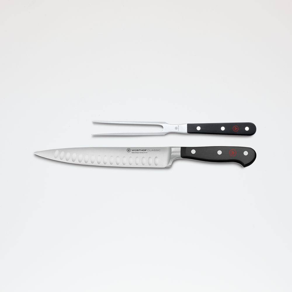 2-Piece Wusthof Classic Black Carving Set