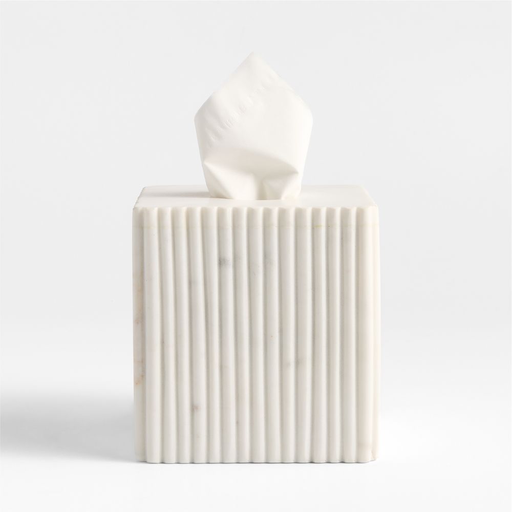 Carmen White Marble Bath Accessories