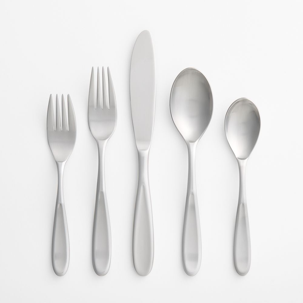Dune Satin 22-Piece Flatware & Serveware Set