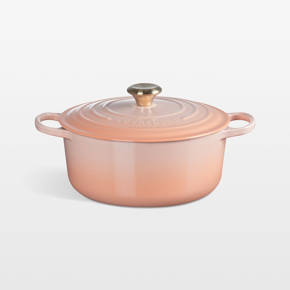 Le Creuset Signature 5.5-Qt. Peche Enameled Cast Iron Round Dutch Oven