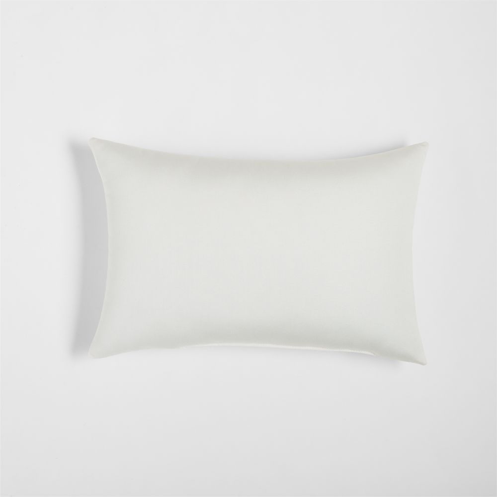 Sunbrella 20"x13" White Sand Outdoor Lumbar Pillow