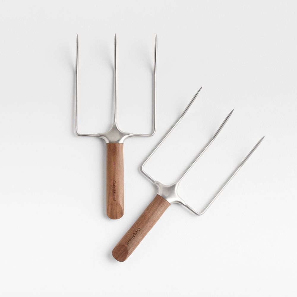 Crate & Barrel Walnut Turkey Lifters