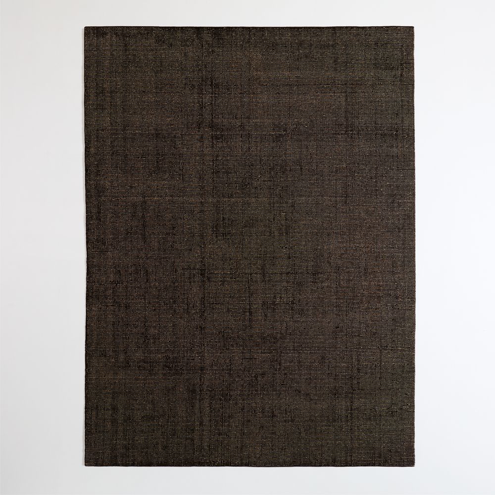 Stockholm Wool/Jute Blend Handwoven Black and Natural Area Rug