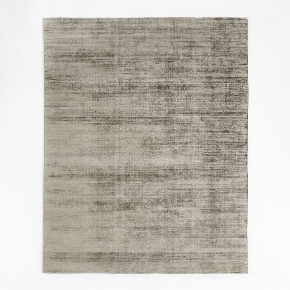 Laval Viscose Handwoven Solid Taupe Area Rug