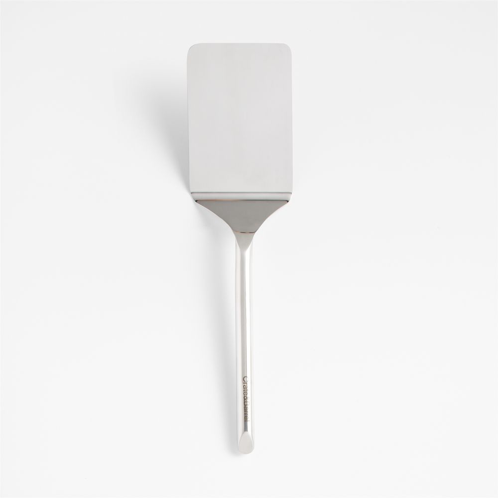 Crate & Barrel Long Flexible Stainless Steel Turner Spatula