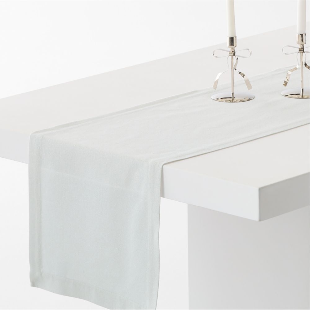 Silver 108" Table Runner