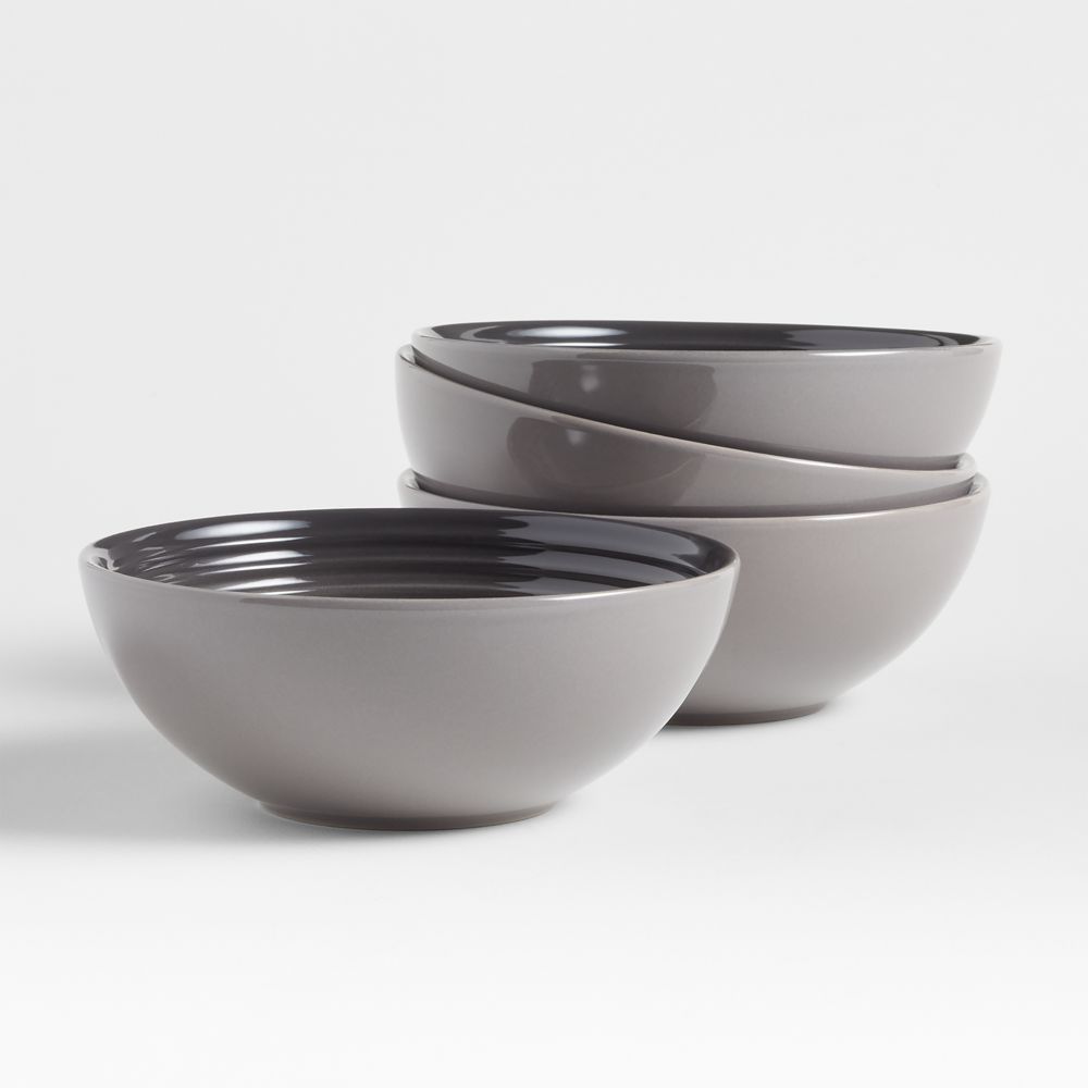 Le Creuset Oyster Grey Cereal Bowls, Set of 4