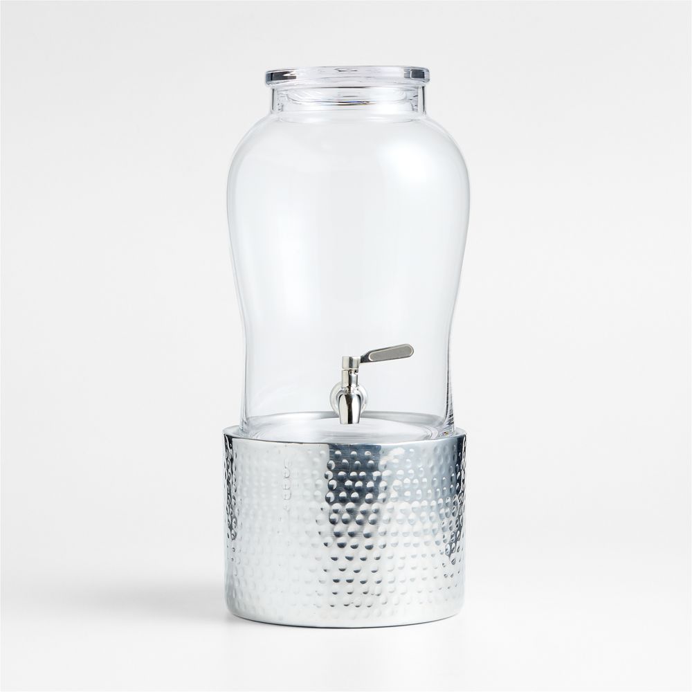 Beau 1.75-Gallon Glass Drink Dispenser with Bash Stand Set