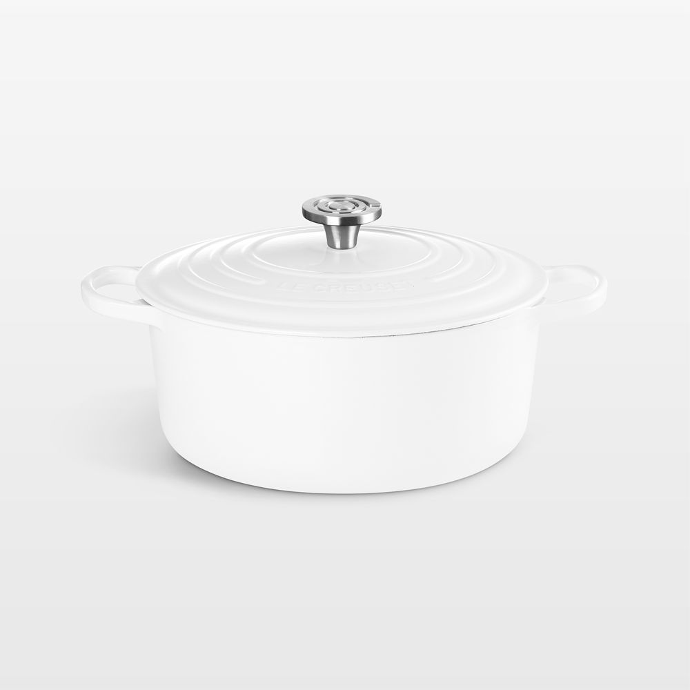 Le Creuset Signature 7.25-Qt. White Enameled Cast Iron Dutch Oven