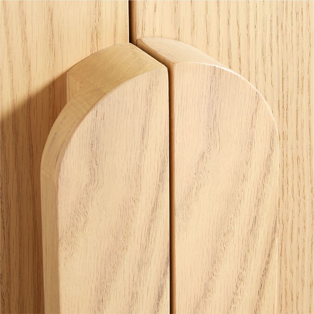 Alternative view of Annie 149" Natural Wood Storage Media Console Set by Leanne Ford