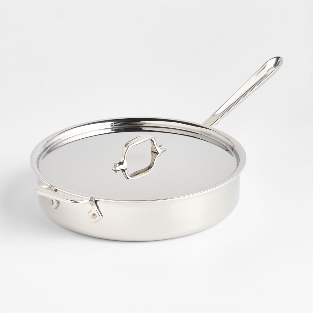 All-Clad D3 5-Qt. Stainless Steel Saute Pan with Lid