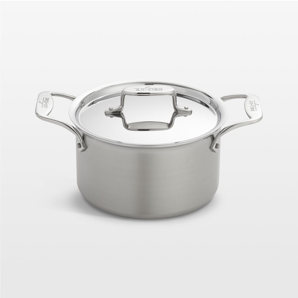All-Clad D5 Brushed Stainless Steel 4-Qt. Soup Pot with Lid