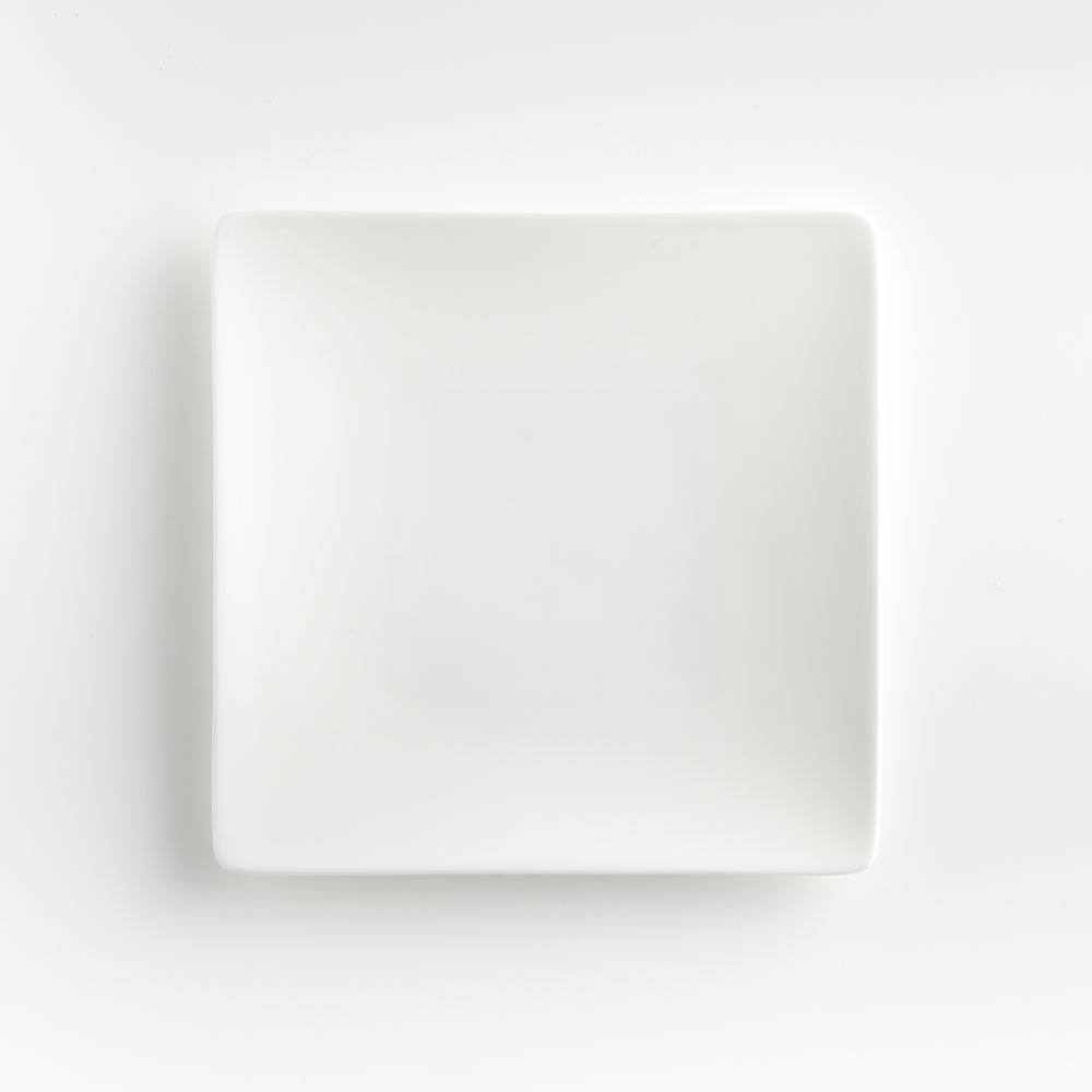 Bennett White Bone China Square Salad Plate