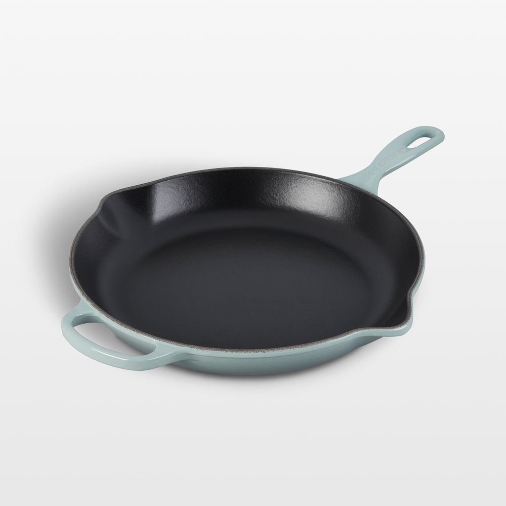 Le Creuset Signature 9" Sea Salt Blue Enameled Cast Iron Skillet